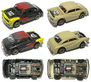 2pc New AFX'tras BULLDOG Greased + Sleeper 1949 MERCURY Street Slot Cars RTR!