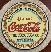 New Coca Cola Sign Vtg Tin Metal Ad Coke Soda Pop Restaurant Retro Diner Decor