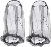 Parliky 2pcs Outdoor Head Protector Netting Mesh Cap for Gardeners and Hunters Bug Protection