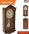 Cranbrook Wooden Wall Clock - Old World Charm with Elegant Pendulum Feature