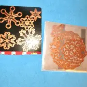 Spellbinders Shapeabilities Die Cut Create A Snowflake, Lattice LOT Emboss Stenc