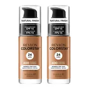 Revlon ColorStay Makeup Normal/ Dry Skin 30ml 400 CARAMEL - 2 pack
