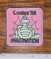 Vintage Girl Scouts of America Cookie Sale 1988 Dragon Imagination Patch