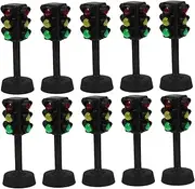 NOLITOY 10Pcs Mini Traffic Signal Light Safe Early Educational Plaything for and Handy Road Signs and Traffic Safety Great Birthday Present