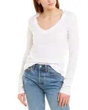 James Perse Deep V-Neck Top
