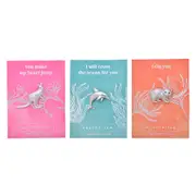 3pc Gibson Gifts Silver Aust Fauna Pin Brooch Kangaroo/Dolphin/Wombat Combo Set
