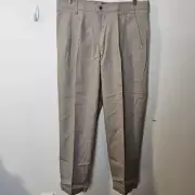 Dockers Khakis Pleated Relaxed Pants NWT Mens Tan Size 36 30