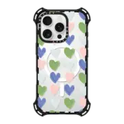 iPhone 16 Pro Bounce Case MagSafe Compatible Faded Hearts