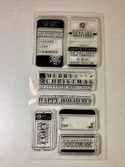 Clear Christmas Stamps for card making