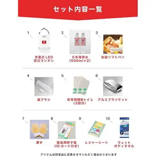 【日本代購】DIRECT 防災防犯ダイレクト 地震 停電 防災包21件組