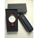 DANIEL WELLINGTON 丹尼爾·惠靈頓 DW 保證正品 女錶 玫瑰金 白色 40MM 日本帶回 2條錶帶