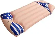 BRIGHTFUFU Lightweight Inflatable Floating Bed Swimming Mat Beach Floating Cushion