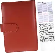 OFFSCH 1 Set Binder with Loose Leaf Expense Tracking Papers Portable Notepad for Financial Planning Includes Cash Envelopes Cards and Labels for Home and Office Use