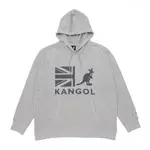 KANGOL 英國袋鼠 中性帽T 麻灰休閒長袖 KAORACER 6255112011