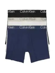 Calvin Klein Men's Multicolor 3-Pack Ultra Soft Modern Boxer Briefs Size Medium