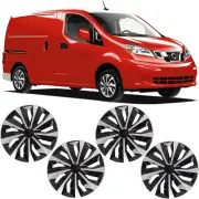 15" 4Pcs Car Hubcaps Wheel Cover Hub Caps Fits R15 Steel Wheel For Nissan NV200
