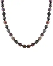 Splendid Pearls Silver 6-7mm Pearl Necklace
