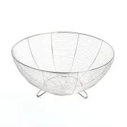 Easy to Clean Metal Wire Baskets Large Capacity Storage Baskets Fruit Bowl