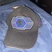 boys black panther snap back hat