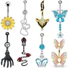 Bar Dangle Ring Belly Button Rings Belly Ring Belly Piercing Navel Piercing