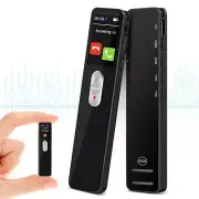 64GB Digital Voice Recorder Bluetooth 5.2 mini Voice Activated Recorder Black