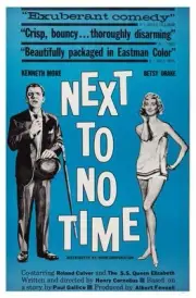 Next To No Time poster Kenneth More Betsy Drake 1958 Old Movie Photo