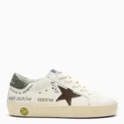 [Golden Goose] Super-Star white/brown/green trainer 20 IT White