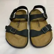 Birkenstock New with Box Sonora CT Black Waxy Leather Narrow Width -Select Size
