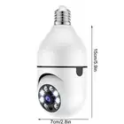 Bulb Camera Hd Wireless Motion Detection Alarm Night Vision Clear Images W VIS