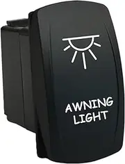 12V 20A / 24V 10A ON-Off Rocker Switch Awning Light 6B42W Universal fits Toyota Nissan Holden Mitsubishi Ford Amarok etc. Dual LED in White