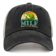Frogs Hat Man I Love Frogs Hat Men Baseball Cap Adjustable Caps One Size
