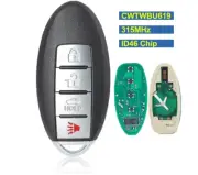 4 Buttons 315MHz ID46 Chip Smart Remote Car Key Fob for Infiniti