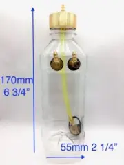 NEW 360ml (cc) 12oz Clear Fuel Tank with Metal Cap for RC Plane Gasoline Engine