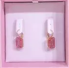 New 100% Authentic SWAROVSKI Pink Large Crystals Millenia Drop Earrings 5619502