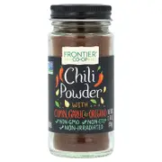 Frontier Co-op, Chili Powder With Cumin, Garlic & Oregono, 1.76 oz (50 g)