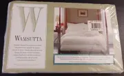 Vtg WAMSUTTA SUPERCALE PLUS White Twin Flat Sheet 200 New Sealed