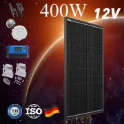 12V 400W Solar Panel Kit Mono Home Caravan Camping Battery Charging Power Source
