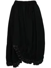 [Noir Kei Ninomiya] Wool Gabardine X Polyester Taffeta Skirt
