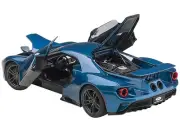 Autoart 72942 2017 Ford GT Liquid Blue 1/18 Model Car