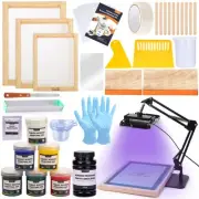 Sponsored Ad - Caydo 54 Pieces Screen Printing Kit with 50W LED UV Exposure S...