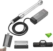 Godox AD-S200 Stick Flash Head for AD200 AD200Pro, 200Ws Speedlight Head CCT 5800K+200K, 360° Light Tube Design, Flash Monolight with Barndoor for Fashion, Wedding, Outdoor/Indoor Photography