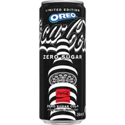 Coca-Cola Oreo Zero Sugar Cola Fizzy Cookie Flavoured Can 250mL