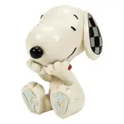 Peanuts by Jim Shore Snoopy Laughing Mini Figurine