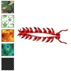 Centipede Millipede Bug, Vinyl Decal Sticker, 40 Patterns & 3 Sizes, #817