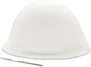 Holes Open Silicone Highlight Hair Cap Punched Hair Highlighting Cap Reusable Frosting Cap Highlights Caps for Hair Dyeing DIY Hair Color Salon Highlighting Cap with Hook Kit