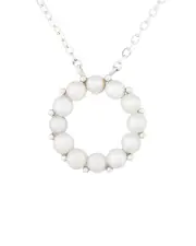 Splendid Pearls Silver 3-3.5mm Freshwater Pearl Necklace