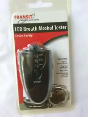 Transit Key Chain Alcohol Tester LED Breath Detector Portable Breathalyzer New
