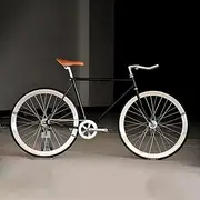 Retro Fixed Gear Bicycle Unisex Old Fashioned Single Speed Bike City Commuting Fixie 700C 23C Wheelset 25.4mm Handlebar Diameter