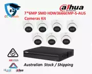 Dahua NEW 7x 6MP SMD 4.0 HDW3666EMP-S-AUS, Wiz Sense, Starlight 8ch NVR KIT