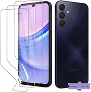 [3 Pack] Hydrogel Screen Protector for Samsung Galaxy A15, Electro-weideworld Scratch Resistant HD Clear TPU Screen Protector, Support Fingerprint Unlock